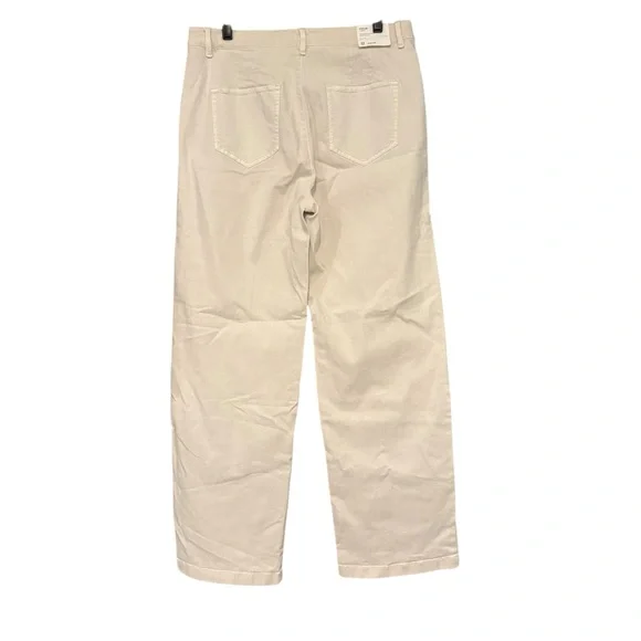 NWT, J. Jill Denim High Rise Wide Leg Patch Pocket Jean Light Barley, Sz 12 R - Picture 3 of 13